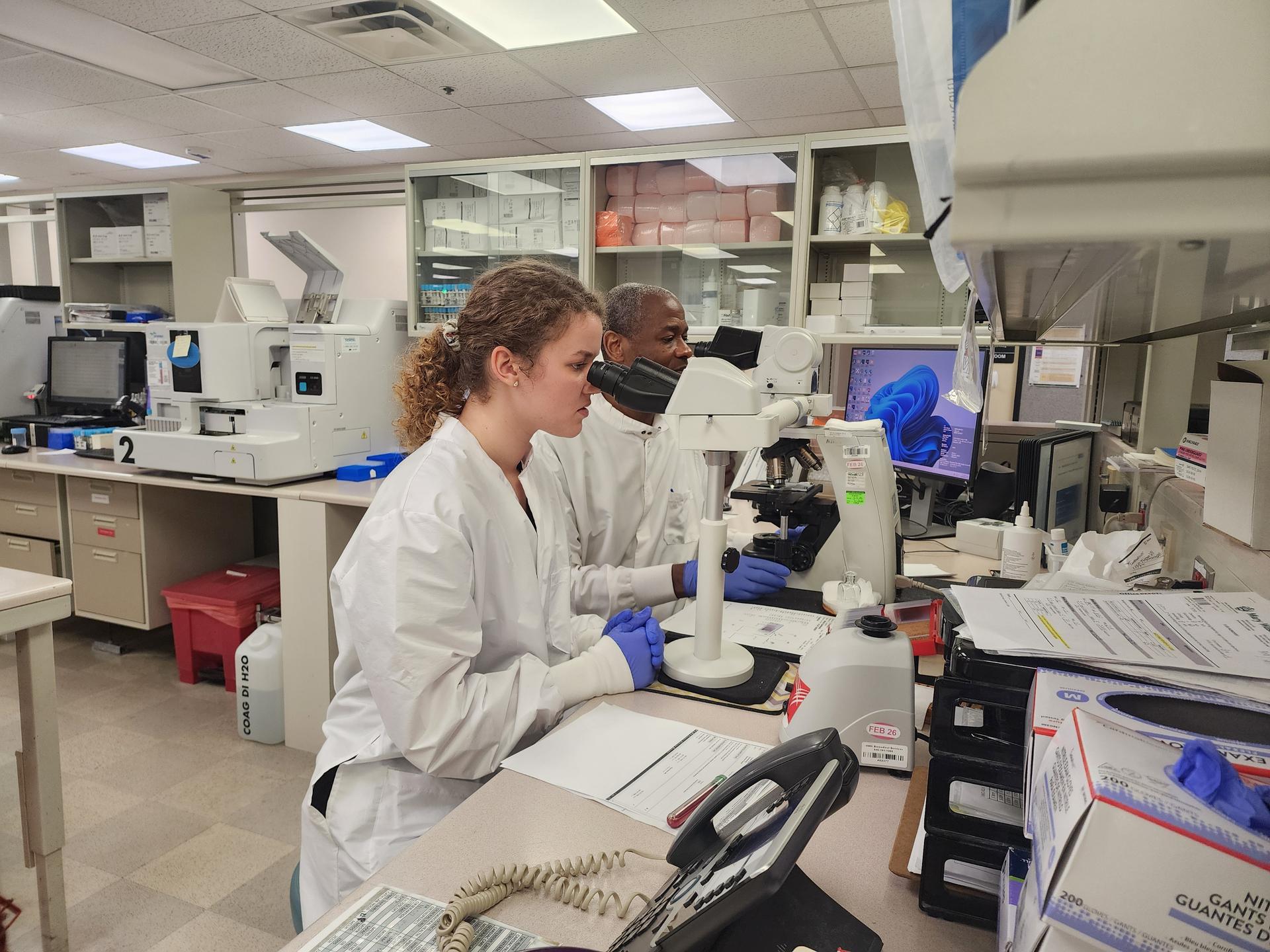 Doctors working in a lab