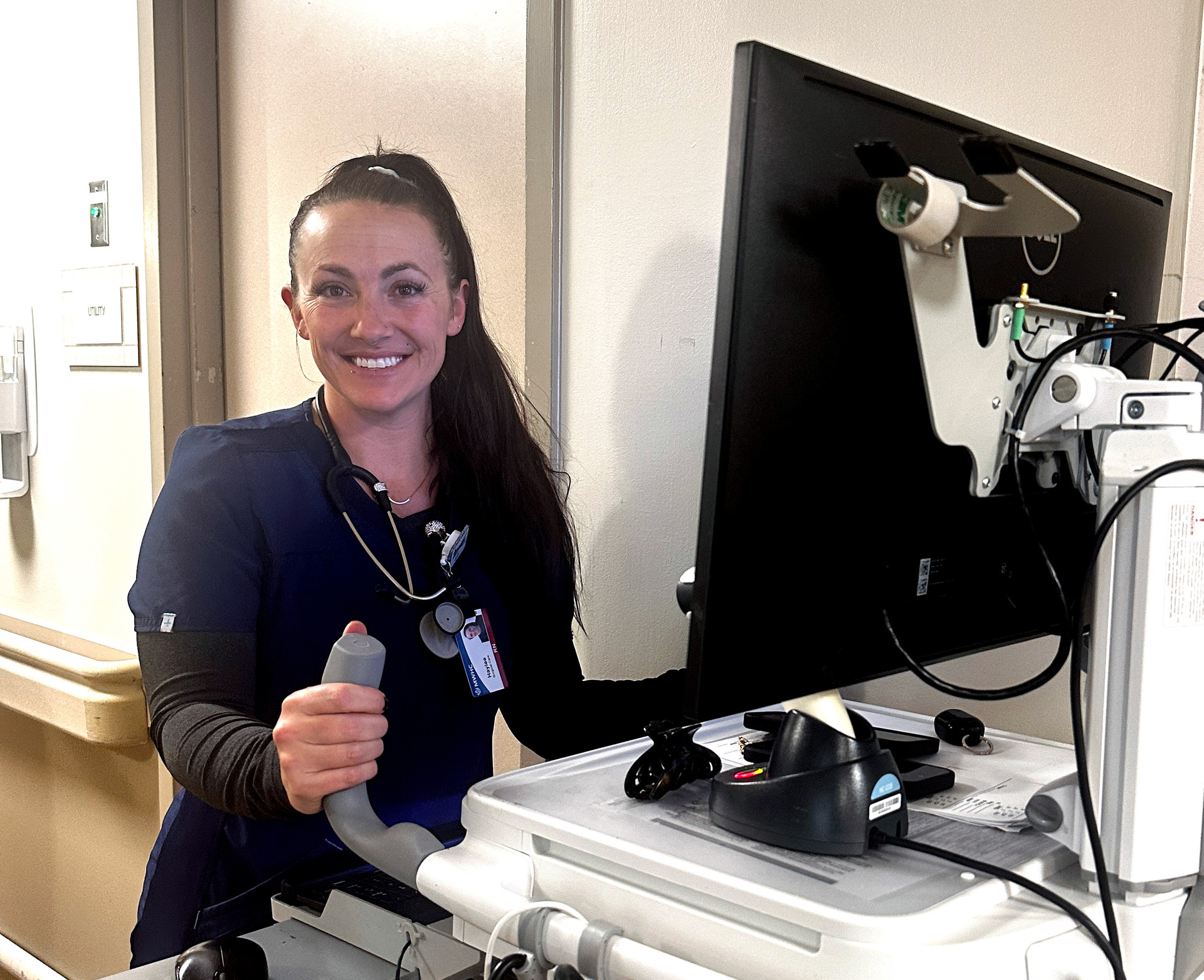 Family fishing together