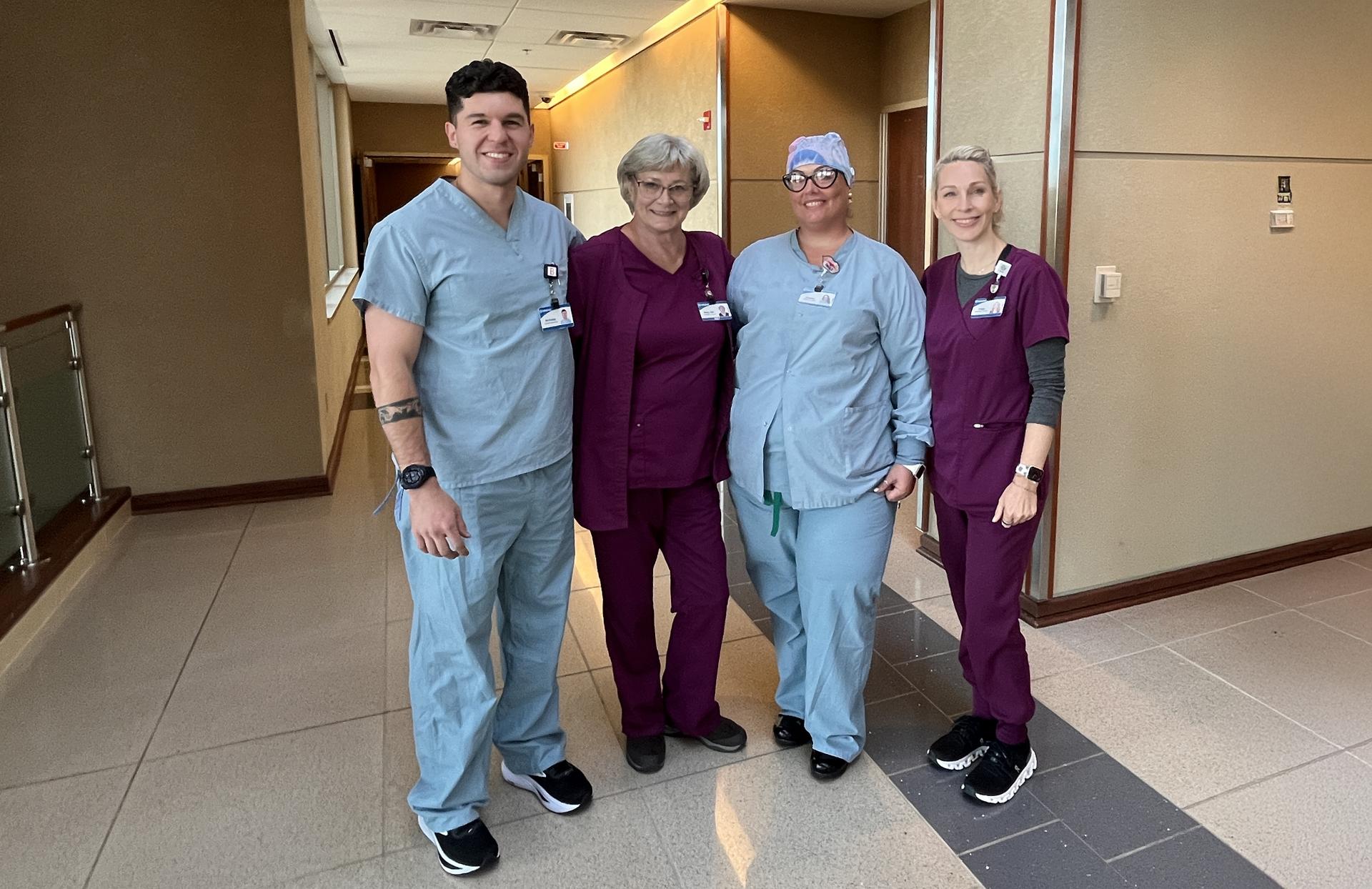 Allied Health CT Scan with 2 doctors smiling